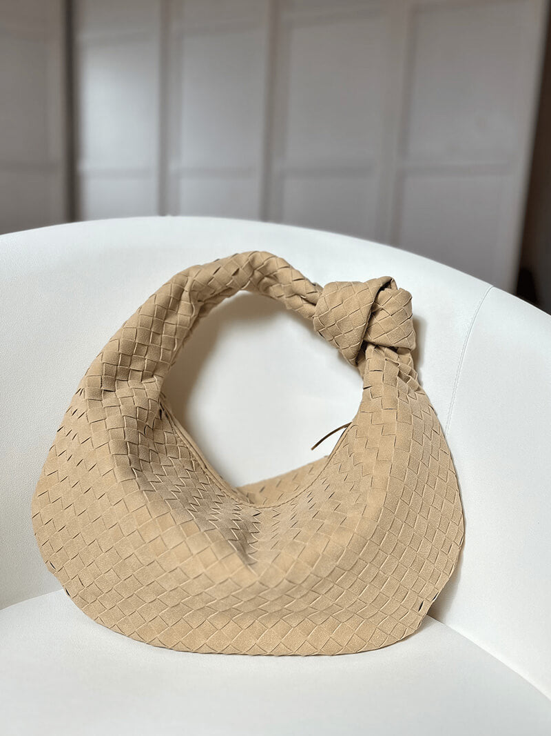 Sac Hobo Tressé avec Détail Nœud - Chic et Authentique
