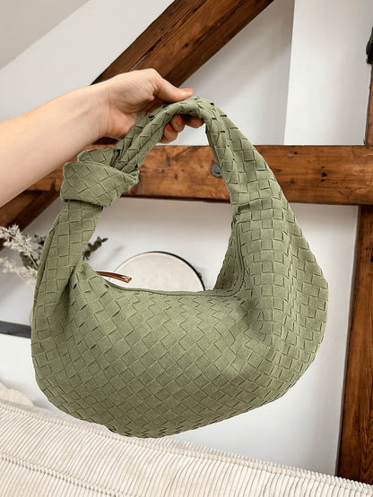Sac Hobo Tressé avec Détail Nœud - Chic et Authentique