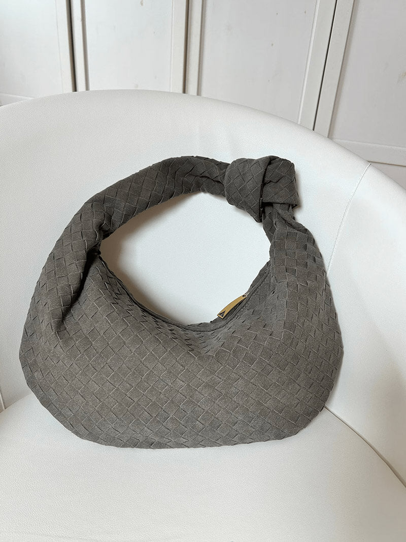 Sac Hobo Tressé avec Détail Nœud - Chic et Authentique