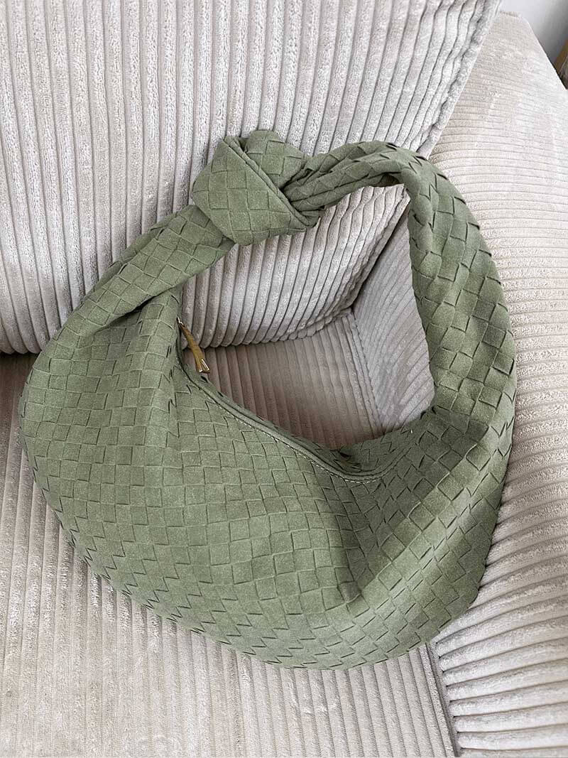 Sac Hobo Tressé avec Détail Nœud - Chic et Authentique
