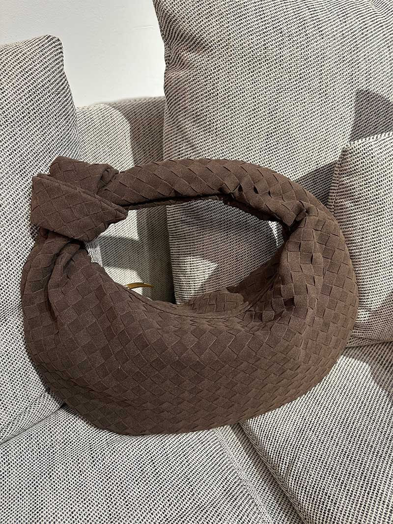 Sac Hobo Tressé avec Détail Nœud - Chic et Authentique