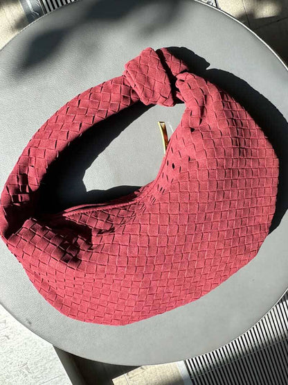 Sac Hobo Tressé avec Détail Nœud - Chic et Authentique