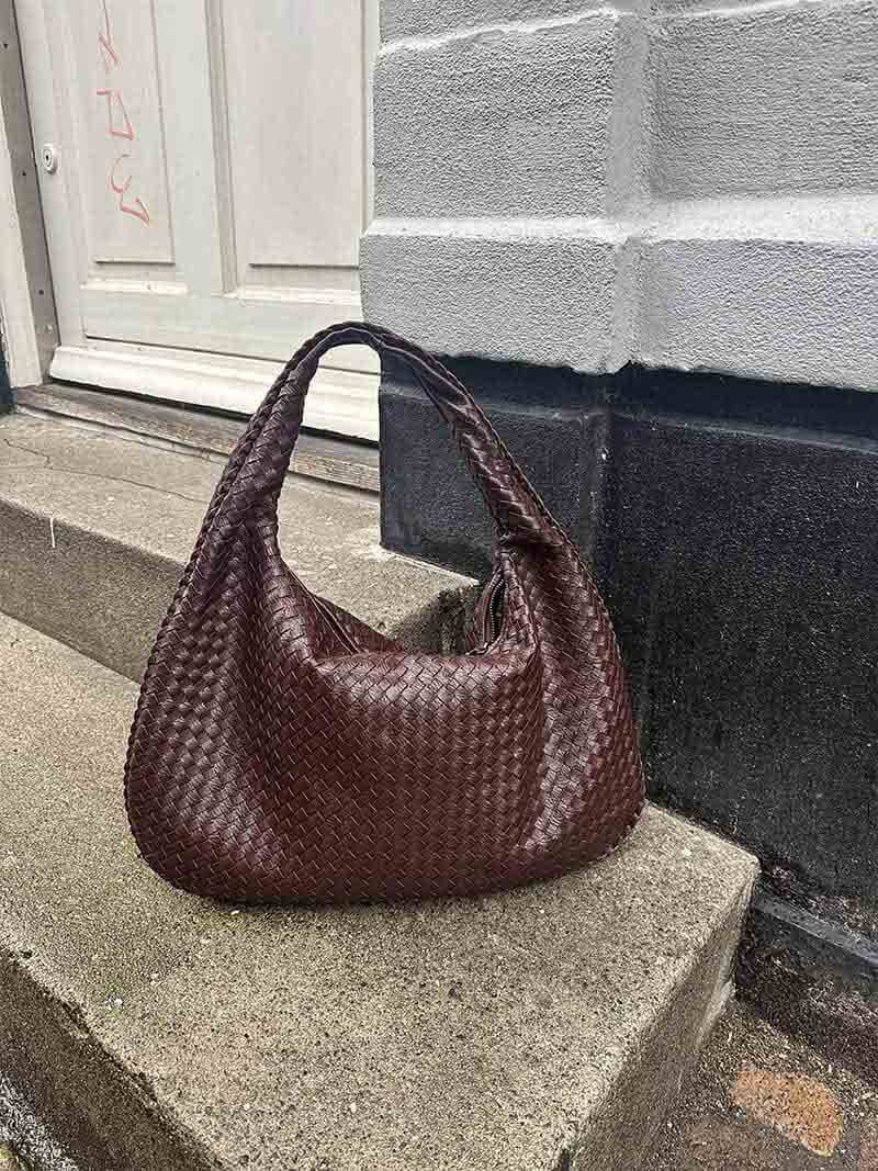Sac à main tressé grand modèle femme