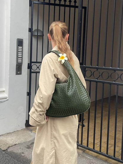 Sac à main tressé grand modèle femme