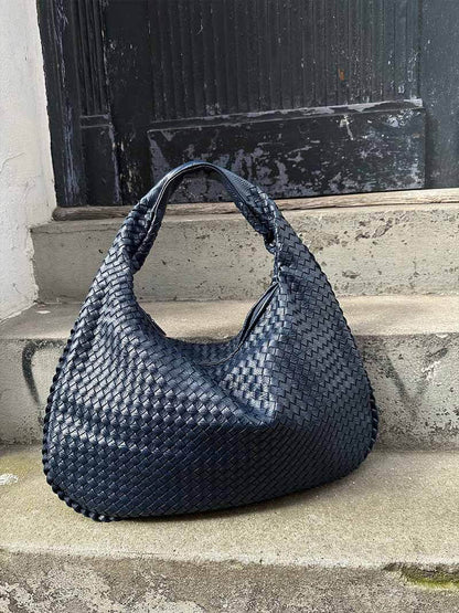 Sac à main tressé grand modèle femme