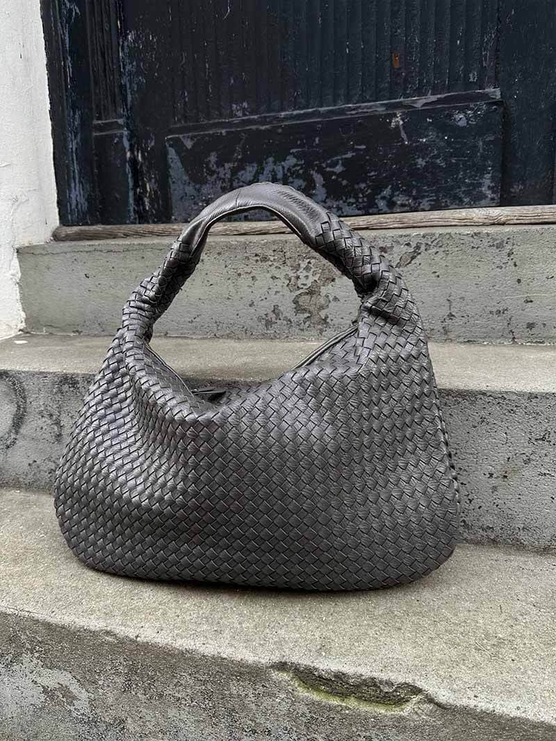 Sac à main tressé grand modèle femme