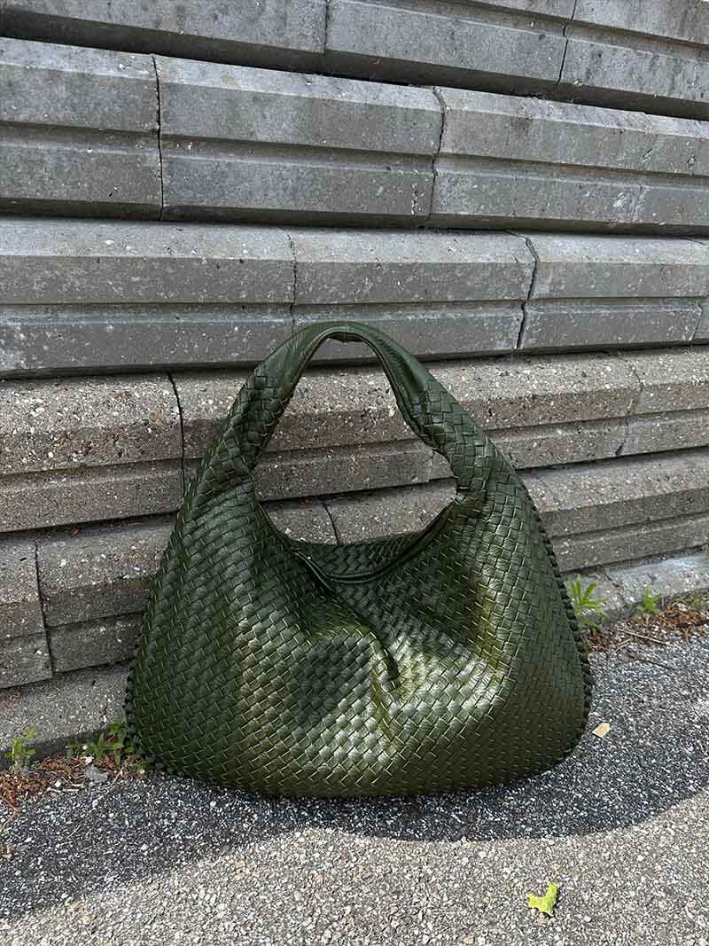 Sac à main tressé grand modèle femme