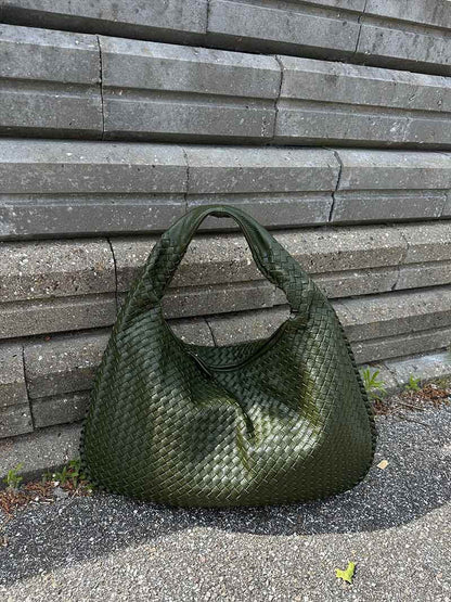 Sac à main tressé grand modèle femme