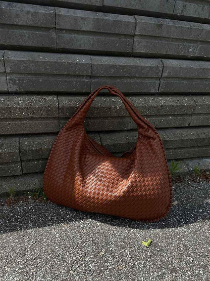 Sac à main tressé grand modèle femme