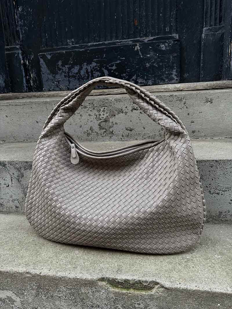 Sac à main tressé grand modèle femme