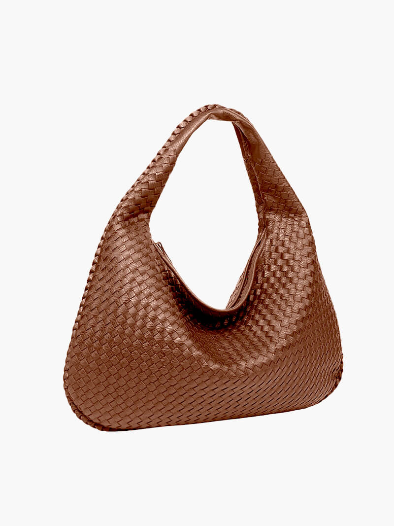 Sac à main tressé grand modèle femme
