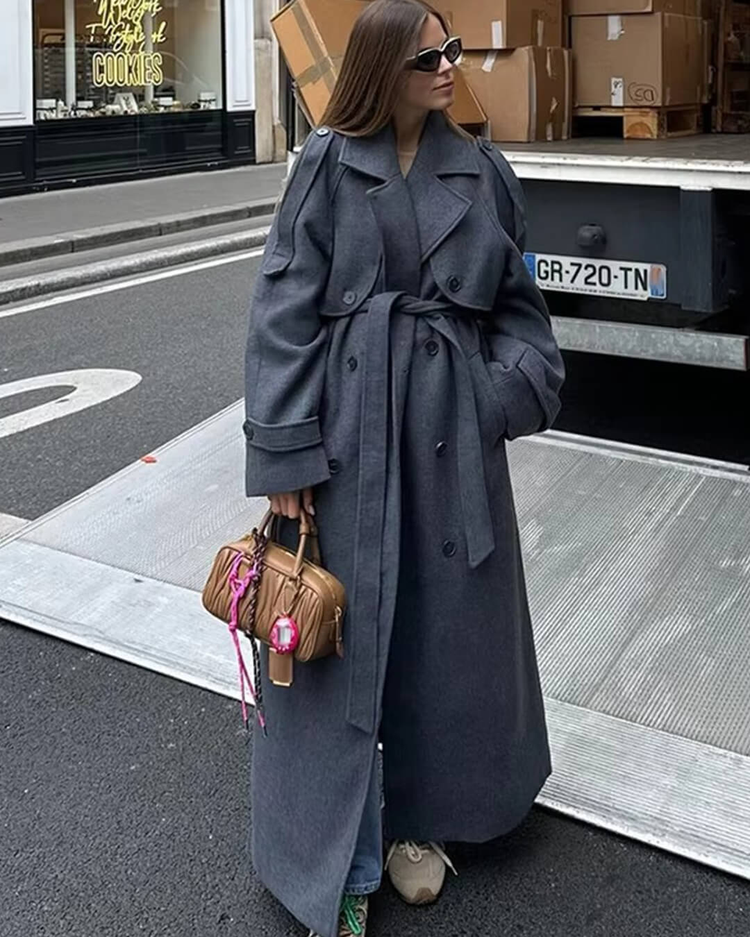 Manteau Femme Élégant et Polyvalent en Laine