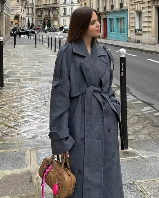 Manteau Femme Élégant et Polyvalent en Laine - BerlinGlamour