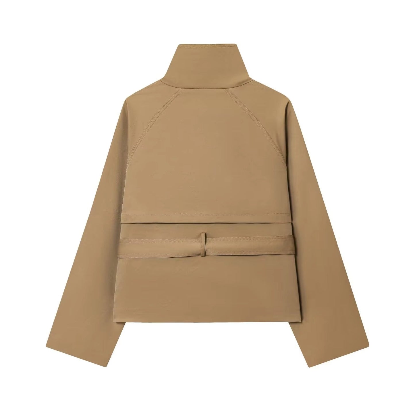 Trench-coat Femme Court Hiver avec Ceinture