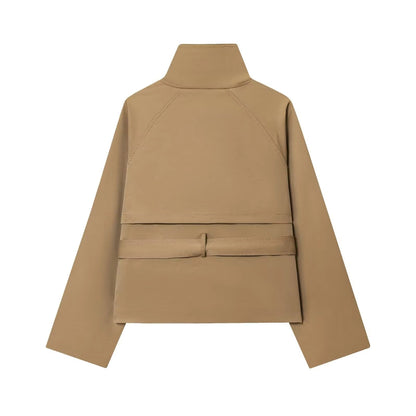 Trench-coat Femme Court Hiver avec Ceinture