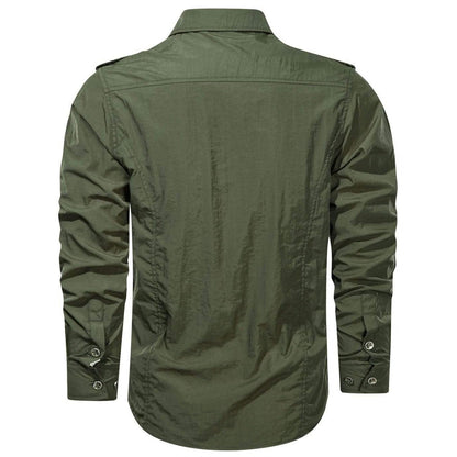 Chemise Cargo Homme Softshell Robuste et Étanche