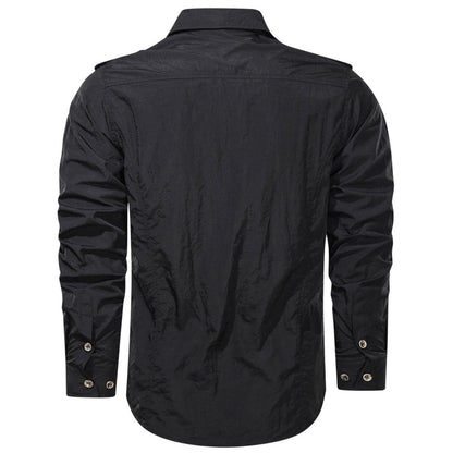 Chemise Cargo Homme Softshell Robuste et Étanche