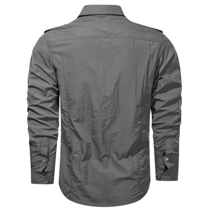 Chemise Cargo Homme Softshell Robuste et Étanche