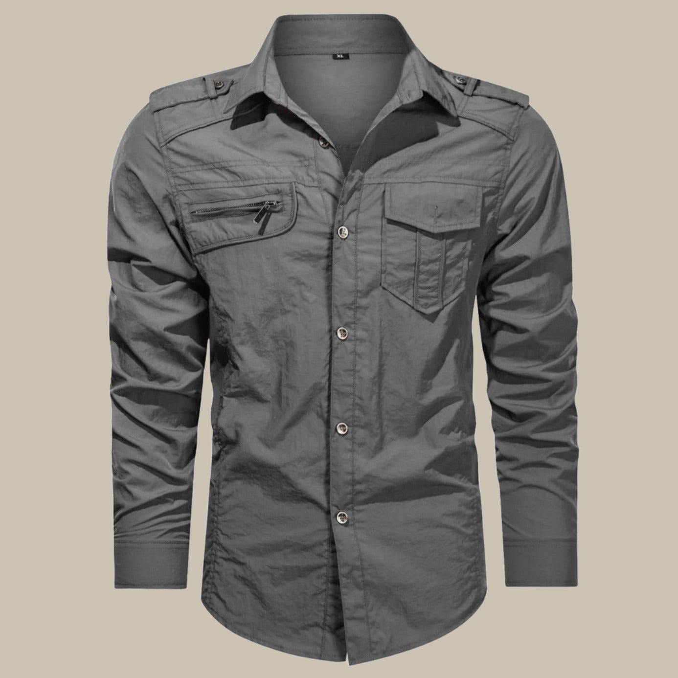Chemise Cargo Homme Softshell Robuste et Étanche