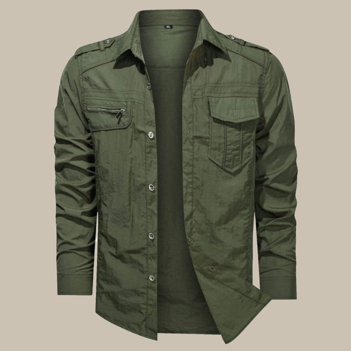 Chemise Cargo Homme Softshell Robuste et Étanche