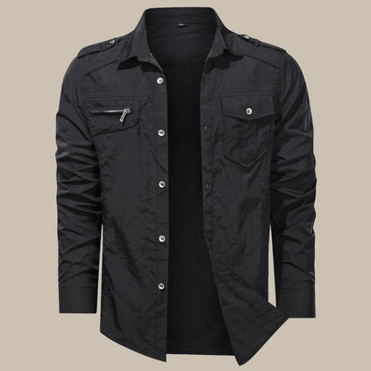 Chemise Cargo Homme Softshell Robuste et Étanche