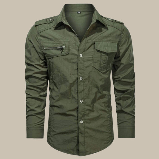 Chemise Cargo Homme Softshell Robuste et Étanche - BerlinGlamour