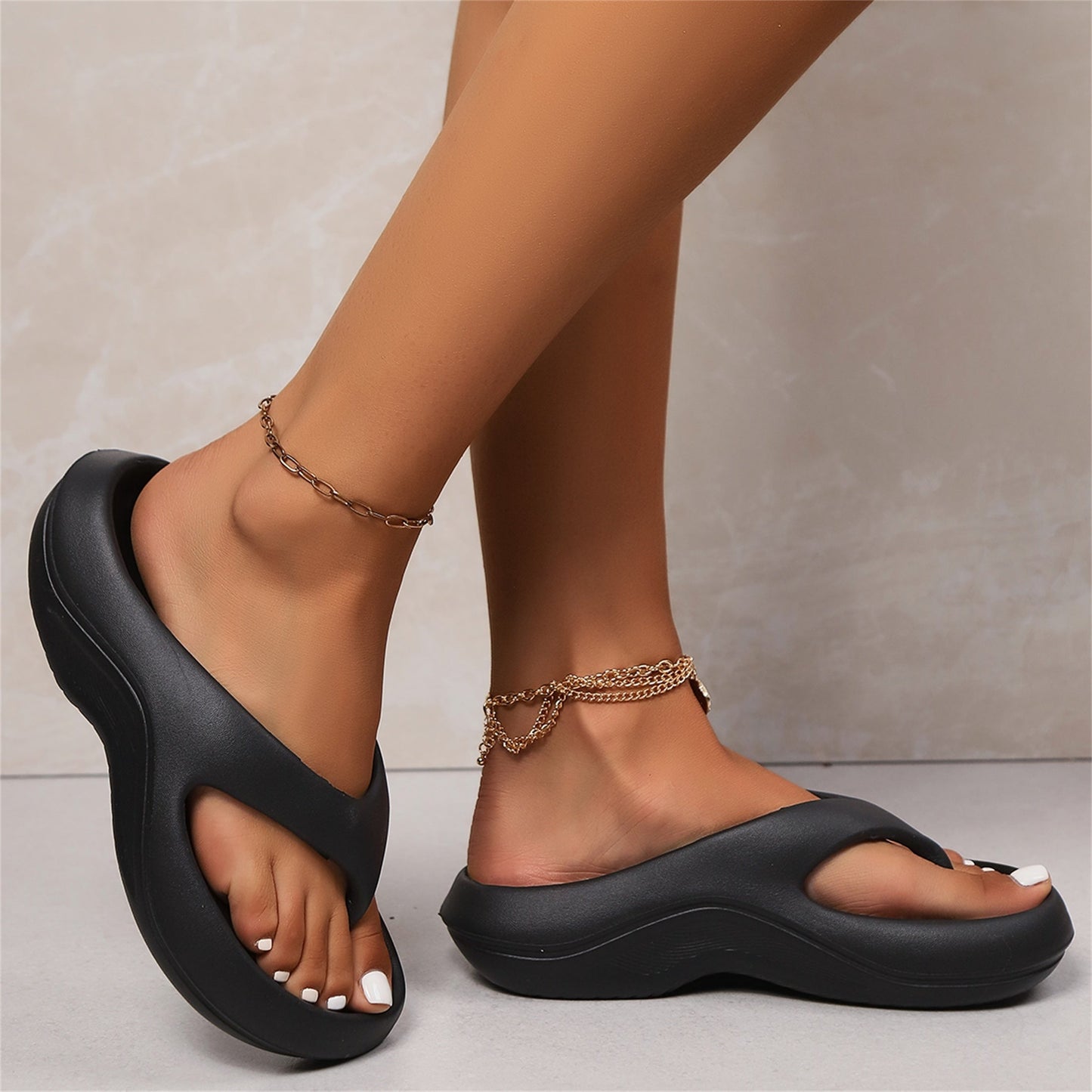 Tongs Femme Confortables pour Plage et Piscine