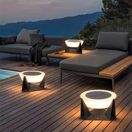 Solenya™ – Lampe d’Extérieur Solaire Design Étanche et Rechargeable USB