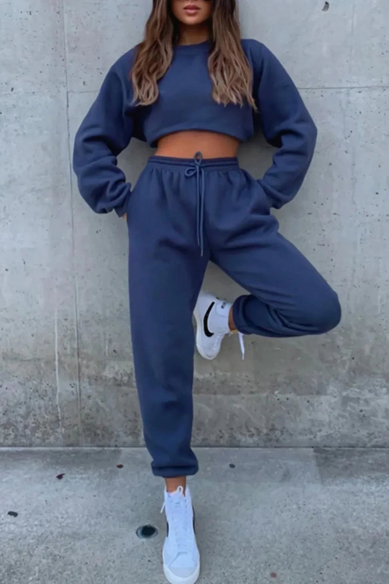 Survêtement Femme 2 Pièces - Sweat Capuche et Pantalon Jogging Doux
