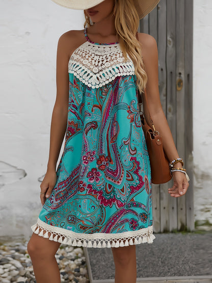 Robe Été Bohème Dos Nu en Lin Fluidité Chic