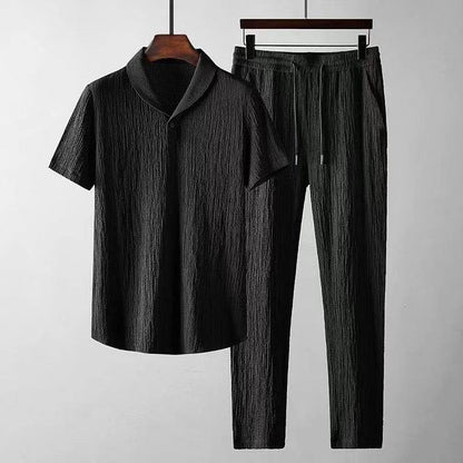 Chemise Été Homme Lin Coton Léger et Confortable