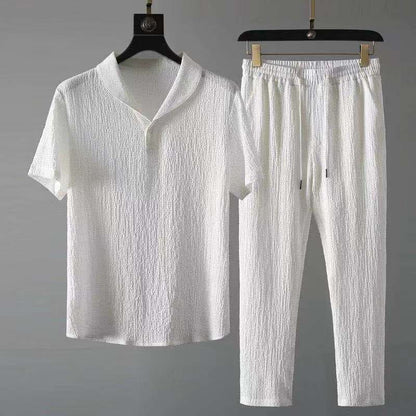 Chemise Été Homme Lin Coton Léger et Confortable - PanierRoyale