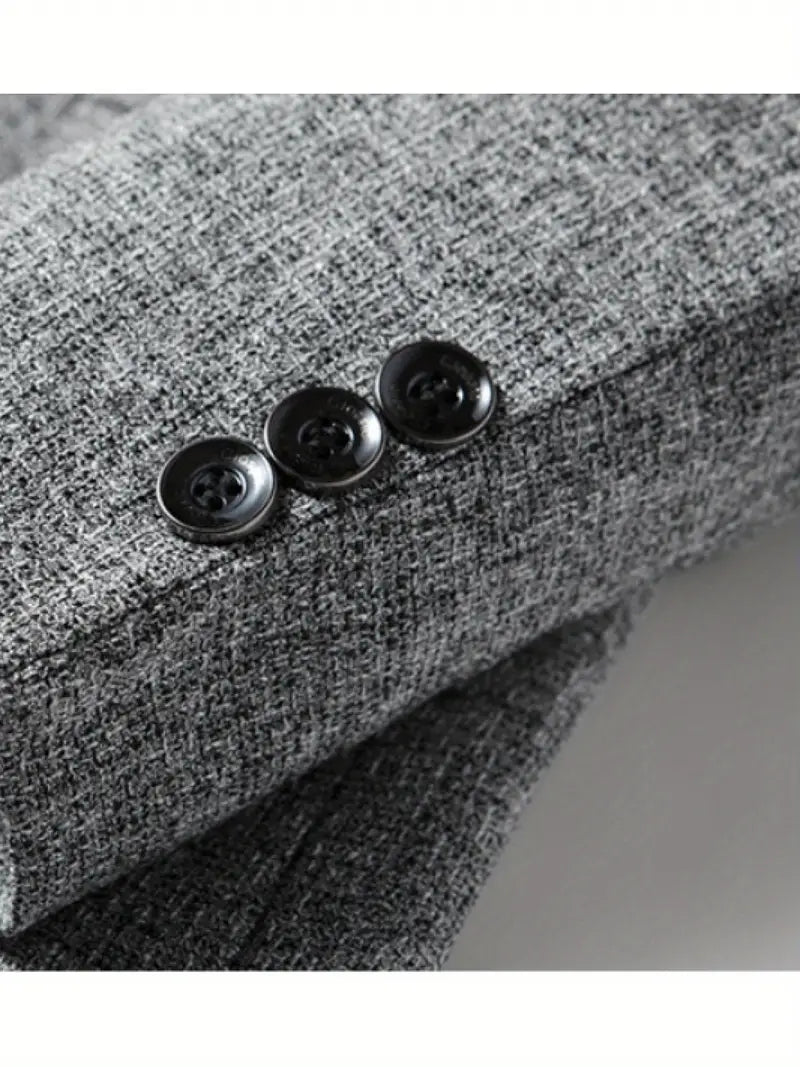 Blazer Slim Homme Printemps Élégant