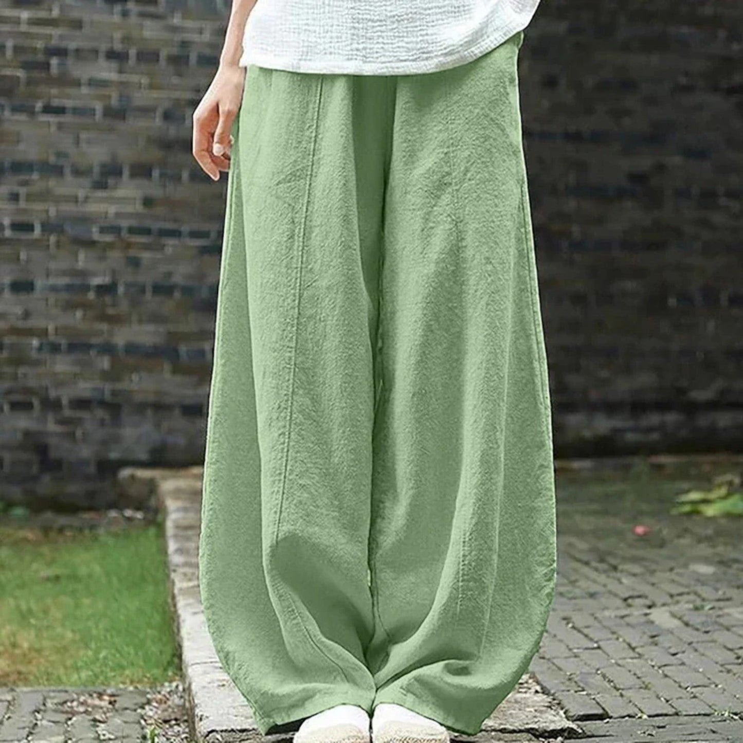 Pantalon Linéaire D'Été Confort Femme