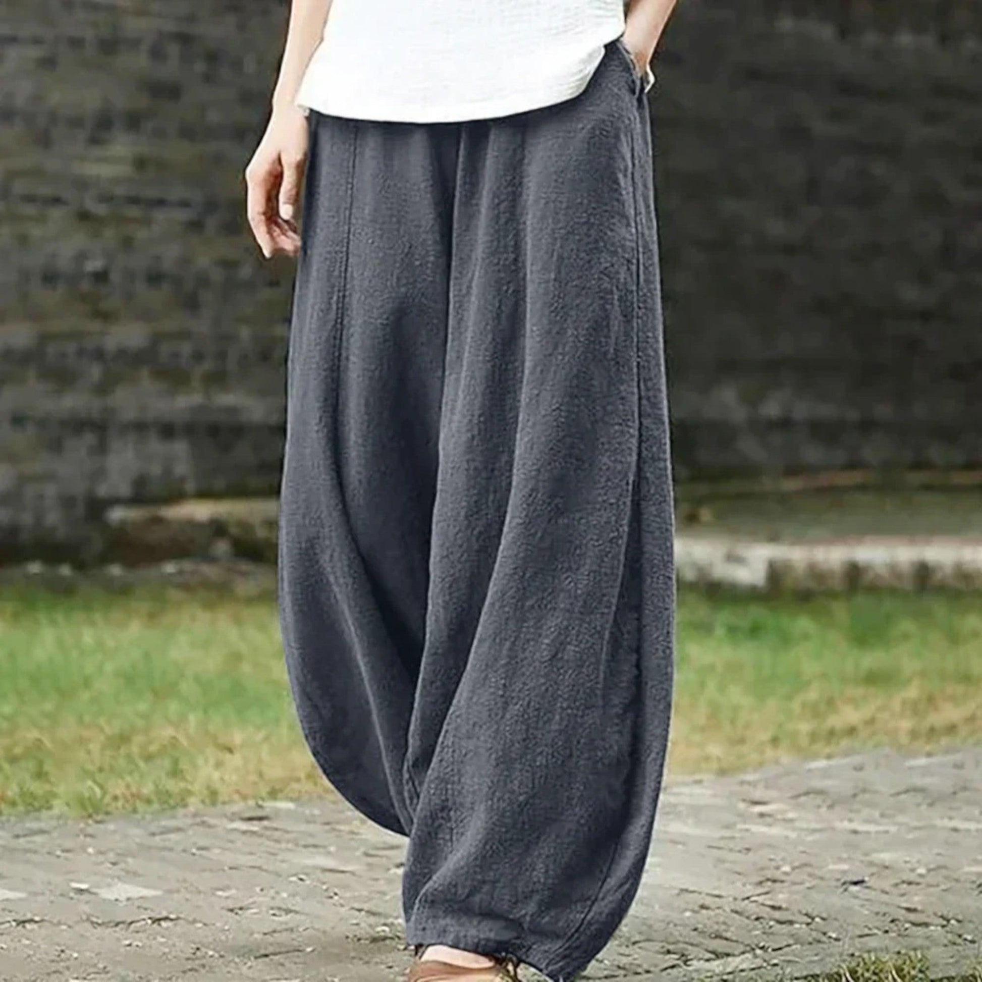 Pantalon Linéaire D'Été Confort Femme - PanierRoyale