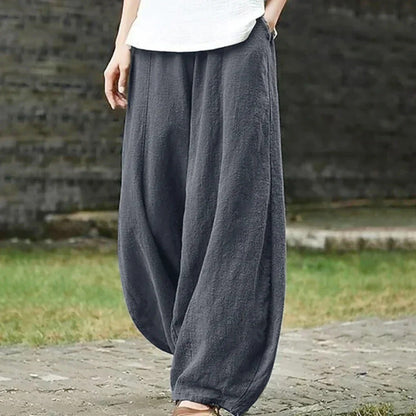 Pantalon Linéaire D'Été Confort Femme - PanierRoyale