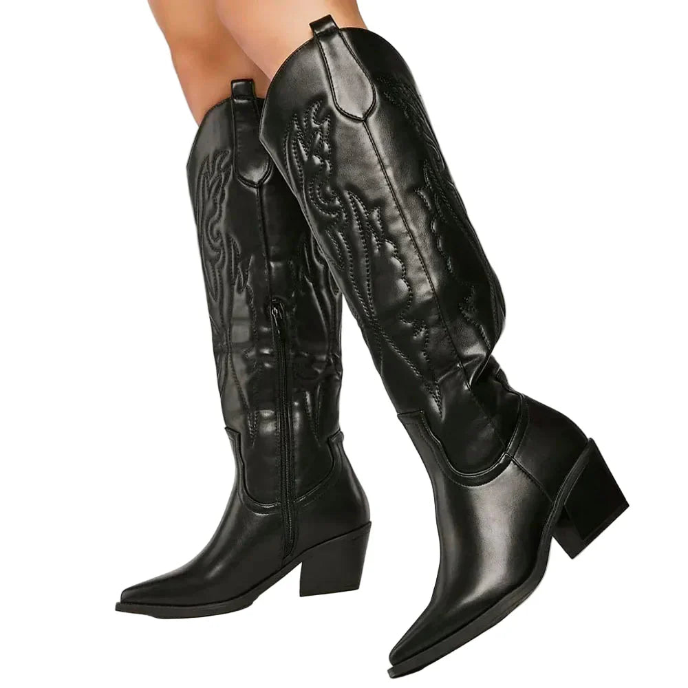Bottes cowboy femme fashion Western - PanierRoyale