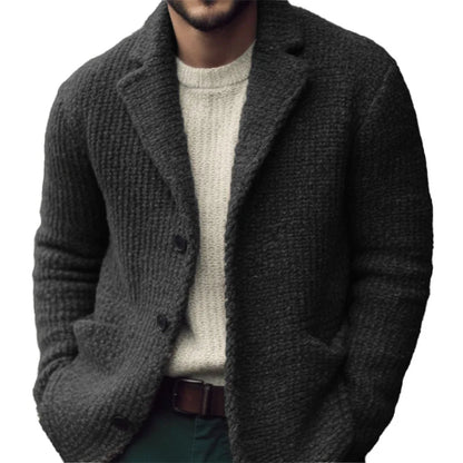 Manteau Homme Hiver Laine Épais Beige