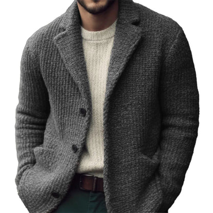 Manteau Homme Hiver Laine Épais Beige - PanierRoyale