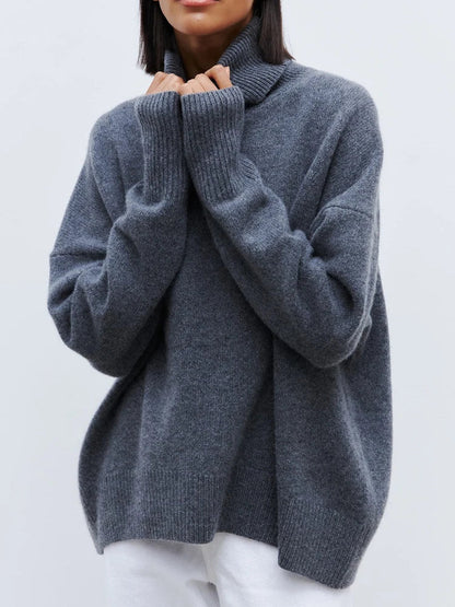 Pull Femme Grande Taille - Mélange Laine Doux et Chaud Hiver