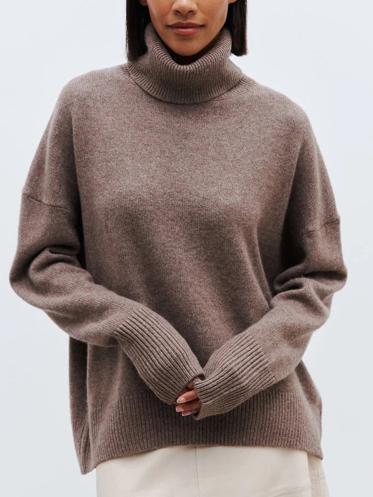 Pull Femme Grande Taille - Mélange Laine Doux et Chaud Hiver