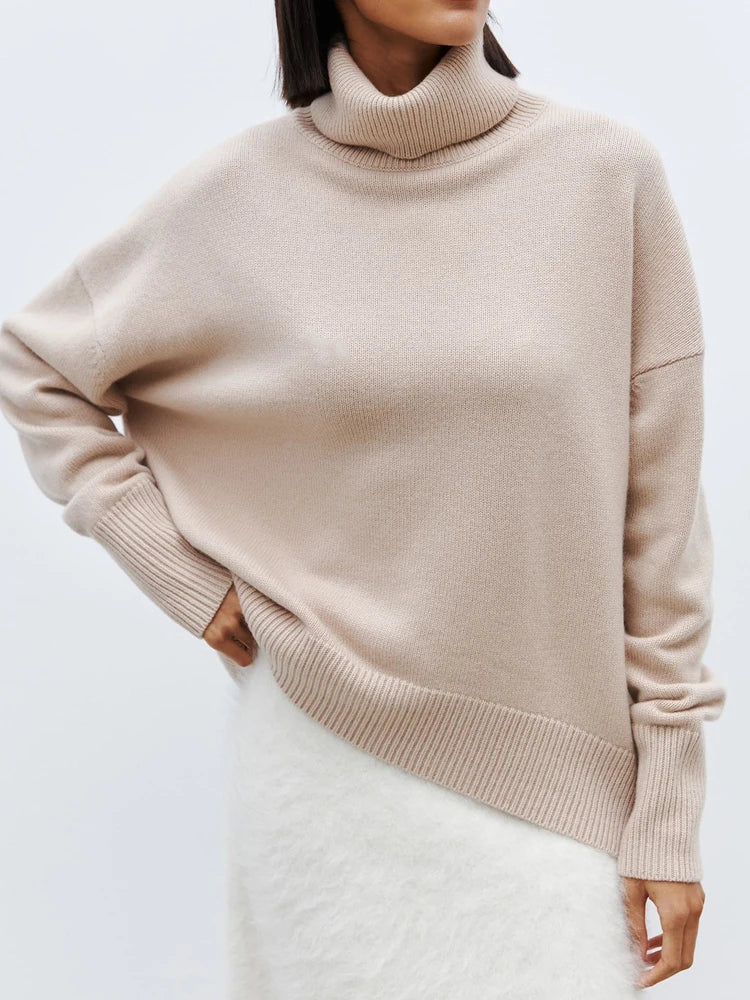 Pull Femme Grande Taille - Mélange Laine Doux et Chaud Hiver
