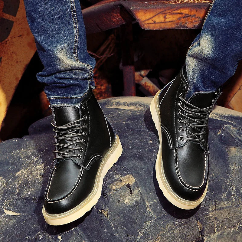 Bottes Hiver Homme Chauffantes et Confortables avec Semelle Amortie - PanierRoyale