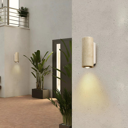 StoneLuxe™ – Applique Murale Design en Travertin Éclairage Chaleureux