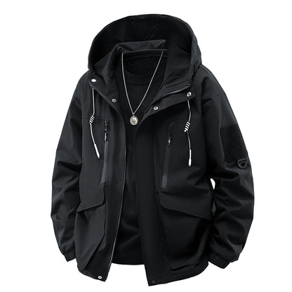 StormRidge™ – Veste Imperméable Homme à Capuche Respirante