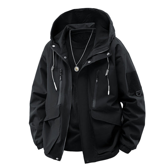 StormRidge™ – Veste Imperméable Homme à Capuche Respirante