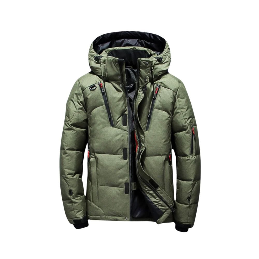 Doudoune Homme à Capuche Imperméable et Chaude