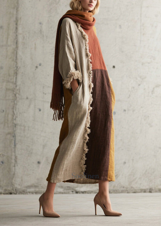 Robes douces et chaudes en fausse fourrure colorée pour femme - EasyApparels