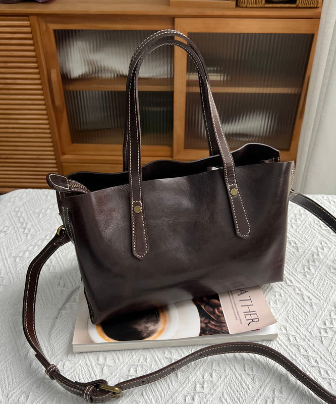 Grand sac à bandoulière en cuir pour femme - EasyApparels