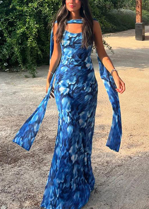 Robe chic en tulle avec bretelles fines et lacets - EasyApparels